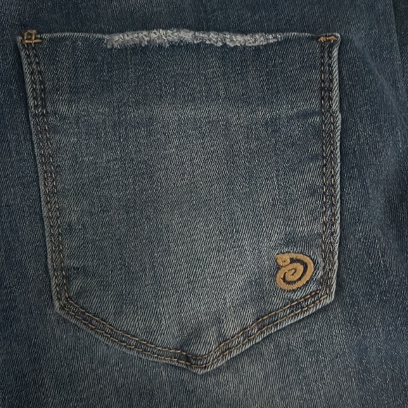 Indigo Rein Juniors High Rise Flare Leg Button Fly Denim Jeans - Sz 3 - Picture 5 of 6